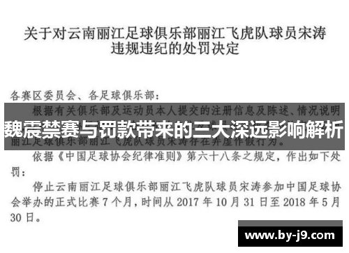 魏震禁赛与罚款带来的三大深远影响解析